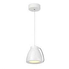 EUROPA modern small LED ceiling pendant in white