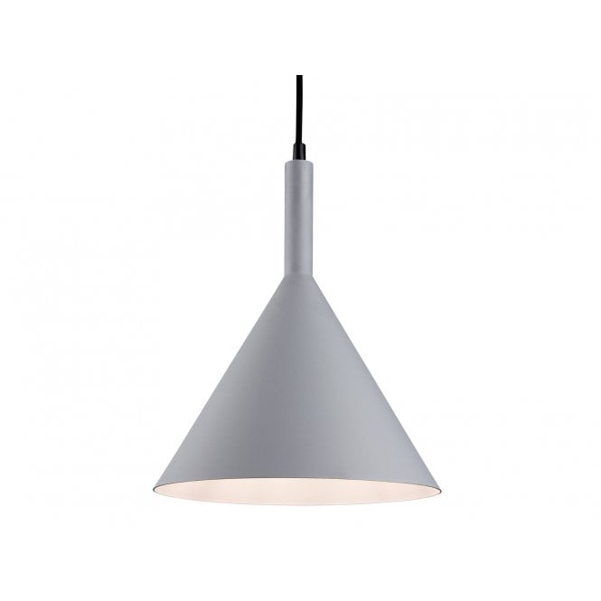 EVEREST Ceiling Pendant in Grey with White Interior