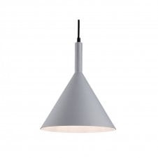EVEREST Ceiling Pendant in Grey with White Interior
