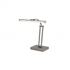 EXHIBITION Adjustable LED Table Lamp in Satin Nickel with 3 year warranty