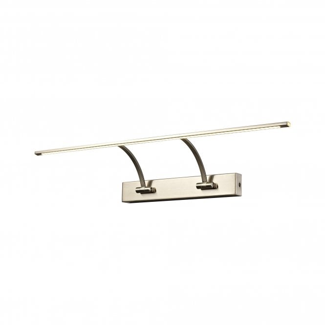 EXHIBITION Large 2 Arm Nickel Picture Light 14 Watt LED 75.5cm with 3 year warranty