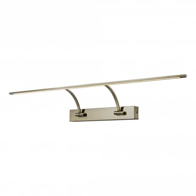 EXHIBITION Large 2 Arm Wall Lamp/Picture Light | 16W LED | 3000K | 1200lm | Antique Brass
