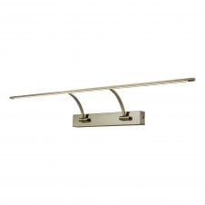 EXHIBITION Large 2 Arm Wall Lamp/Picture Light | 16W LED | 3000K | 1200lm | Antique Brass