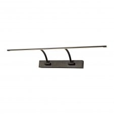 EXHIBITION Small 2 Arm LED Wall Lamp/Picture Light in Sand Black with 3 year warranty
