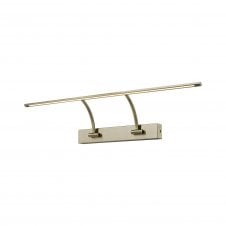 EXHIBITION Small 2 Arm Wall Lamp/Picture Light | 14W LED | 3000K | 1070lm | Antique Brass
