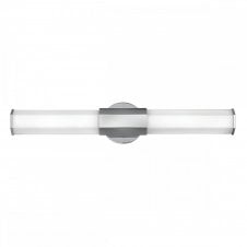 FACET Dual LED Wall Light in Chrome with Opal Glass