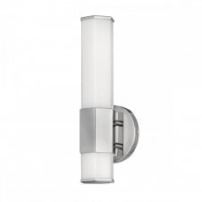 FACET Single LED Wall Light in Polished Chrome with Opal Glass