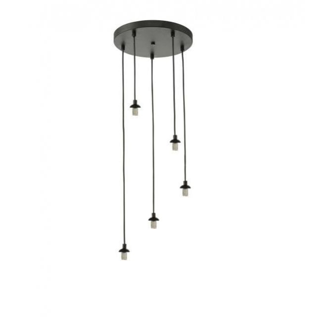 FEDERICO 5 Light Pendant Cluster | Black &