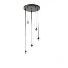 FEDERICO 5 Light Pendant Cluster | Black &