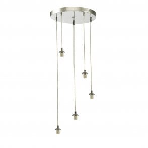 FEDERICO 5 Light Pendant Cluster Chrome