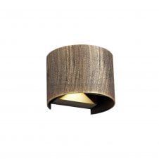 FELIX 2 light outdoor LED wall washer in black gold finish with 3 year warranty