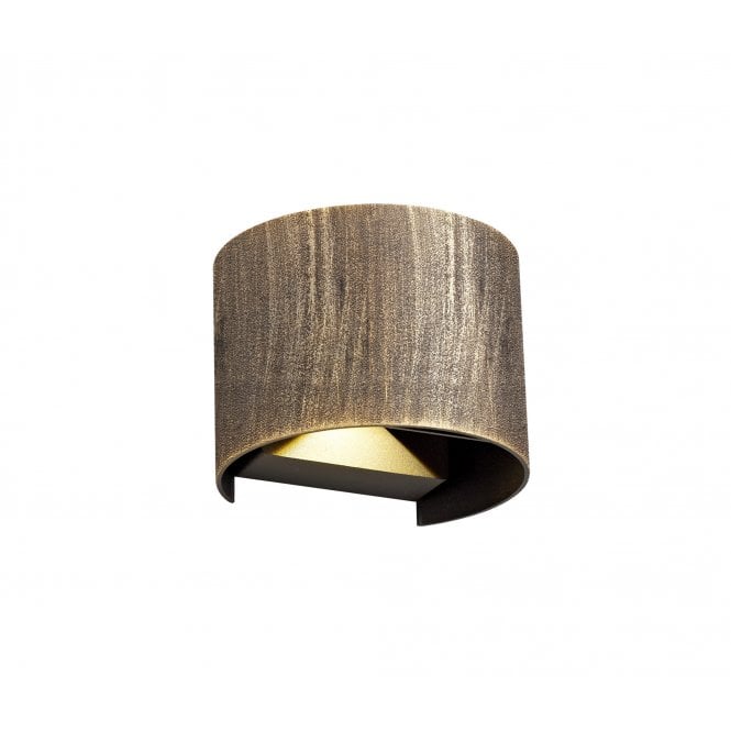 FELIX 2 light outdoor LED wall washer in black gold finish with 3 year warranty