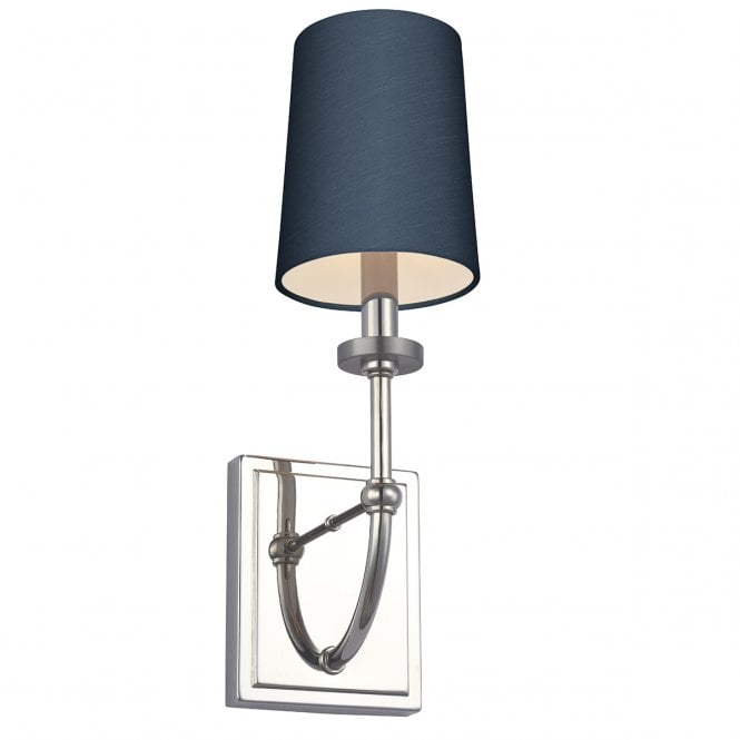 FELIXSTOWE 1 Light Wall Light in Chrome with Breton Shade