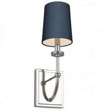 FELIXSTOWE 1 Light Wall Light in Chrome with Breton Shade