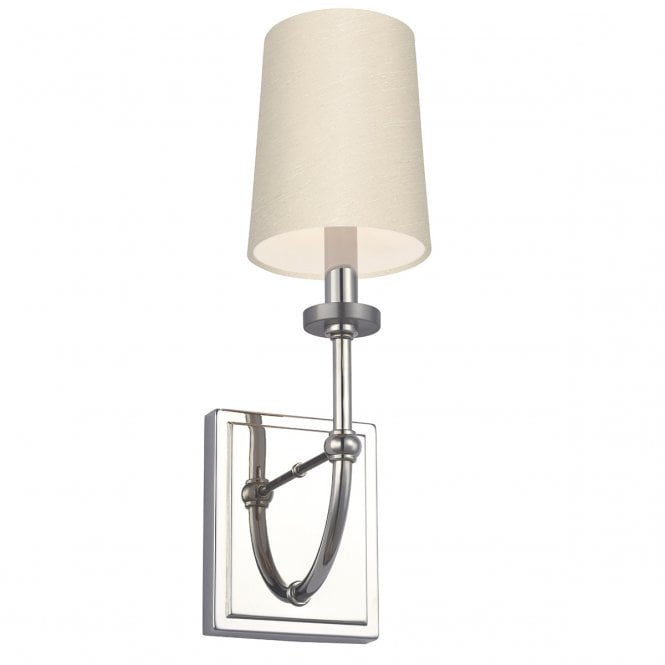 FELIXSTOWE Bathroom Wall Light in Chrome with Scallop Shade