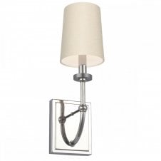 FELIXSTOWE Bathroom Wall Light in Chrome with Scallop Shade