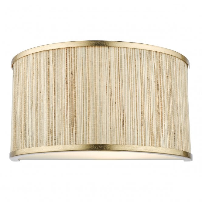 Fenella Gold Leaf and Seagrass Wall Light