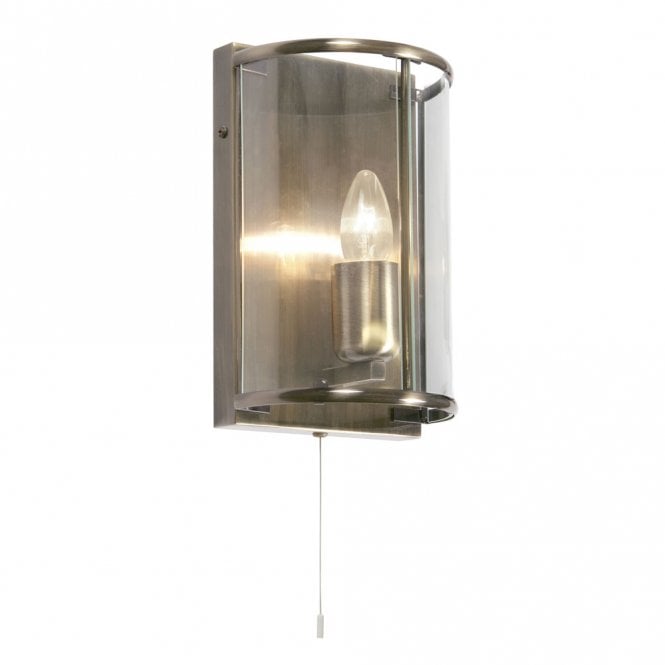 FERN Wall Light in Antique Brass and Glass