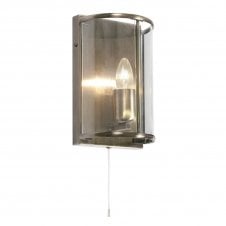 FERN Wall Light in Antique Brass and Glass