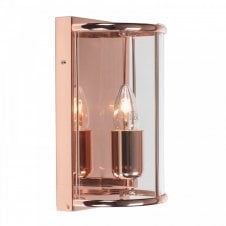FERN Wall Light in Polished Copper and Glass