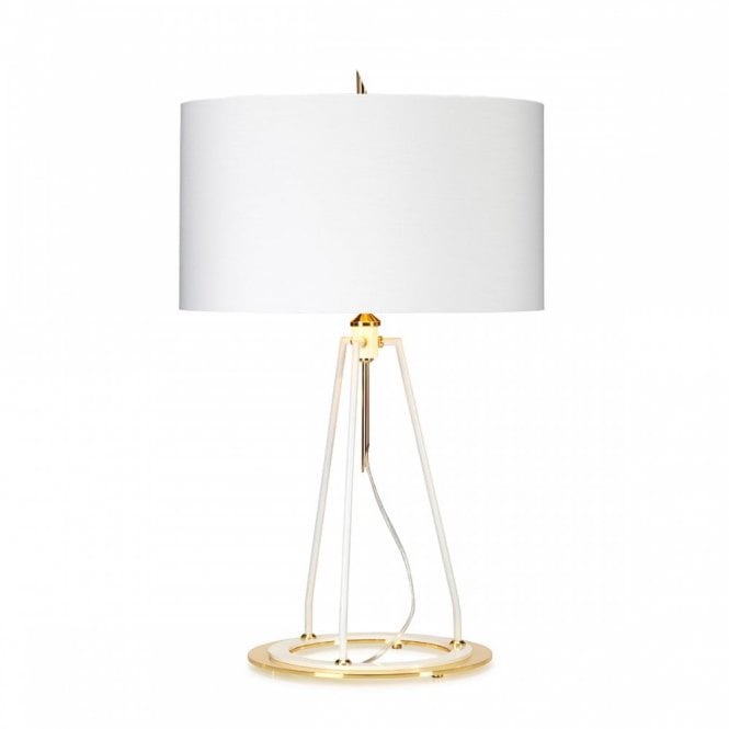 FERRARA Table Lamp - White and Polished Gold