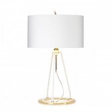 White and Gold Table Lamp
