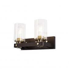 FEUDAL Brown Oxide/Bronze 2 Light Wall Light
