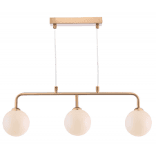 FEYA 3 Light Bar Pendant finished in Antique Bronze With Opal Glass