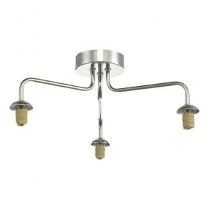 FEYA 3 Light Semi Flush in Polished Chrome