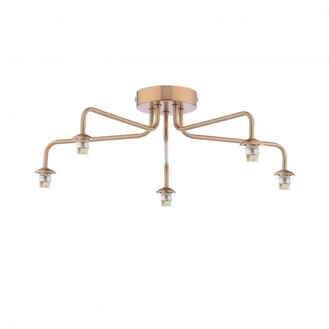 FEYA 5 Light Semi-Flush | Antique Bronze