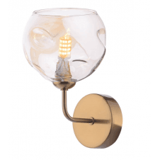 FEYA Wall Light finished in Antique Bronze With Champagne Organic Glass