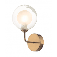FEYA Wall Light finished in Antique Bronze With Clear & Opal Glass