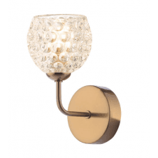 FEYA Wall Light finished in Antique Bronze With Dimpled Glass