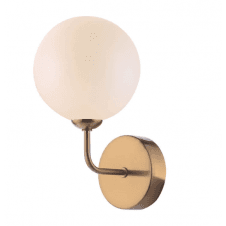 FEYA Wall Light finished in Antique Bronze With Opal Glass
