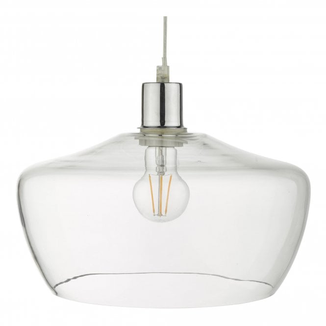 FIDELLA clear glass easy fit shade