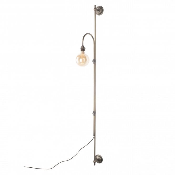 FINNLEY Wall Light Fitting in Antique Brass no wiring required plug in style