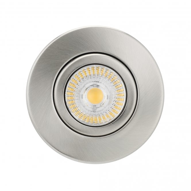 FIRESTAY Centre Tilt Downlight Satin Nickel