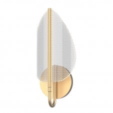 Floriana 1 Leaf LED Wall Light - Natural Brass
