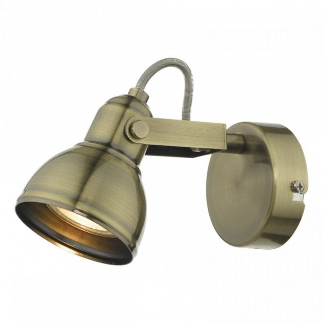 FOTHERGILL Single Spotlight Antique Brass
