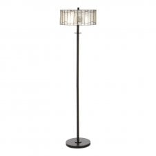 Textured Glass Deco Tiffany Floor Lamp