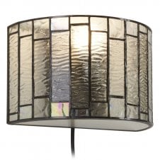 FOXTROT Textured Glass Deco Tiffany Wall Light