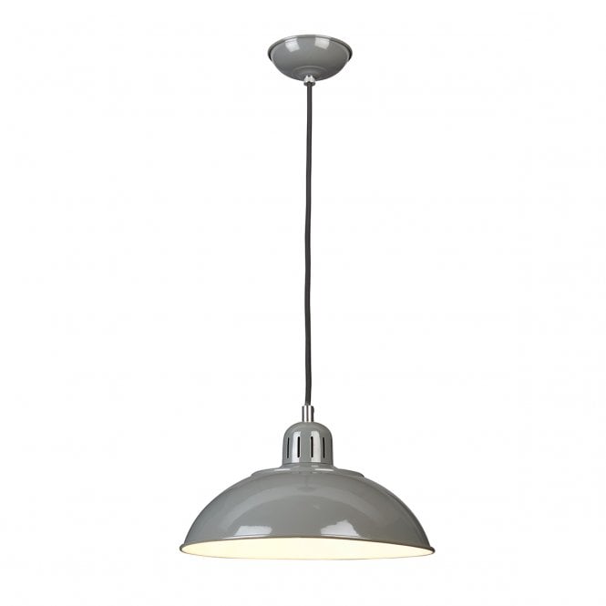 FRANKLIN retro mid century ceiling pendant in grey