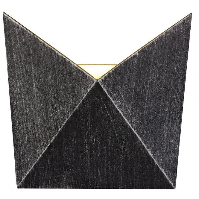 FREYA black and silver outdoor LED wall light with 3 year warranty
