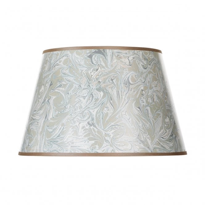FRIDA Taupe Marble Pattern Tapered Drum Shade 45cm
