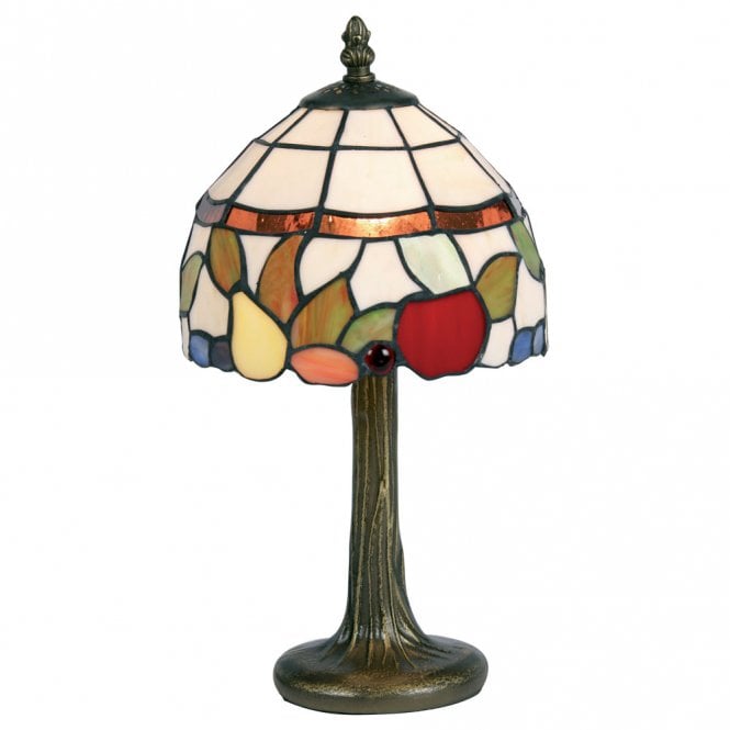 FRUIT Tiffany Table Lamp in Antique Brass