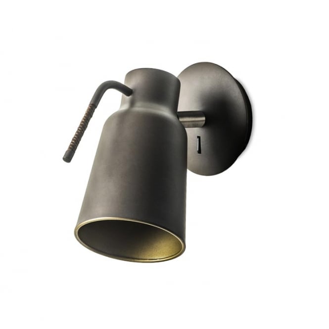 FUNK contemporary industrial dark brown single wall light