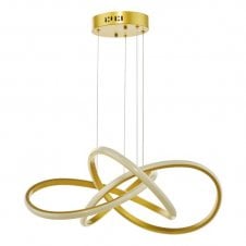 Fusion LED Ceiling Pendant in Satin Gold