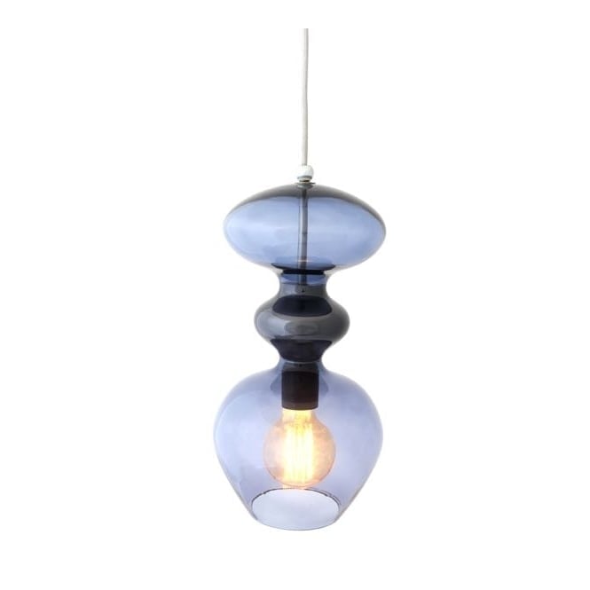 FUTURA deep blue glass ceiling pendant (large)