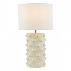 GEORGINA | Contemporary White Table Lamp | With Shade