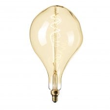 GIANT LED filament organic light bulb with gold tint finish (dimmable)